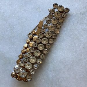 Vintage Hollywood Glam Bracelet with Secure Clasp Closure